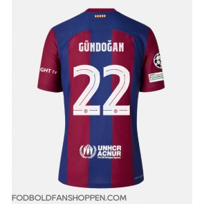 Barcelona Ilkay Gundogan #22 Hjemmebanetrøje 2023-24 Kortærmet